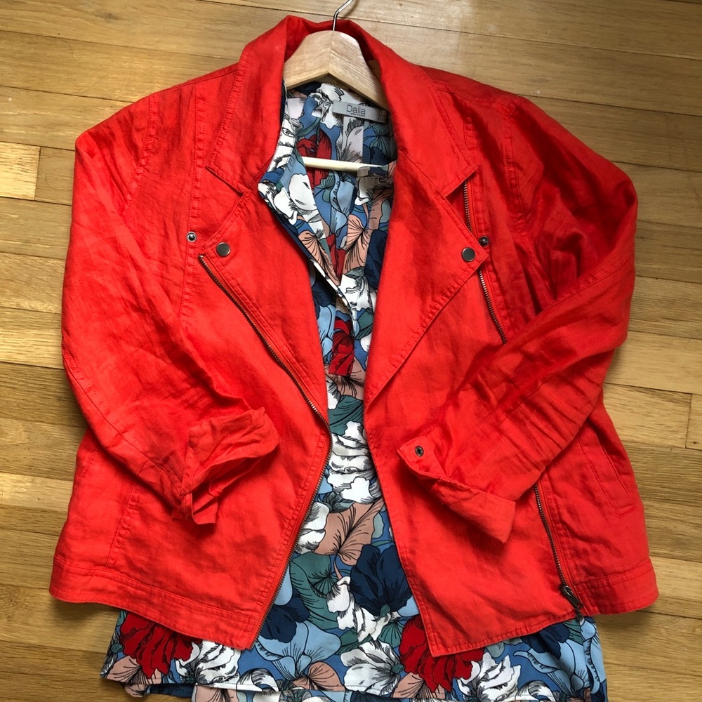 Cynthia Rowley linen jacket with matching tank